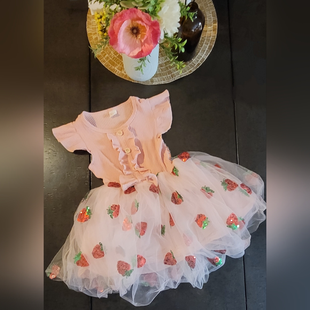 Strawberry Tutu Dress 120